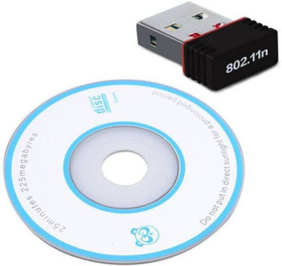 VGS MARKETINGS Wireless USB WiFi Adapter Dongle 2.4GHz 500 mbps 802.11N Network LAN Card USB WiFi Wireless Adopter Network LAN Card 802.11n/g/b USB Adapter(Black)