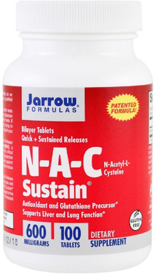 Jarrow Formulas Jarrow Formulas, N-A-C Sustain, N-Acetyl-L-Cysteine(100 No)