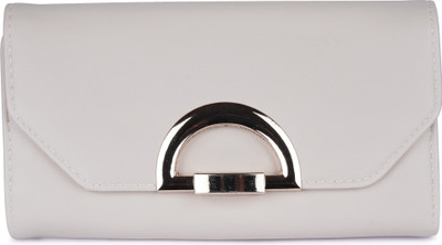 

Prink Women White Artificial Leather Wallet(2 Card Slots)