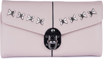 Prink Women Pink Artificial Leather Wallet(2 Card Slots)