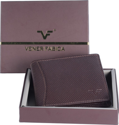 

Vener Fabica Men Brown Genuine Leather Wallet(7 Card Slots)