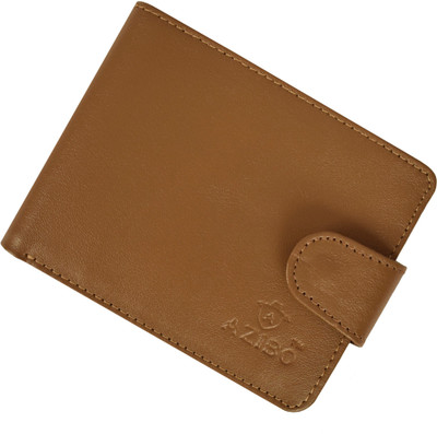 

Azibo Men Khaki Genuine Leather Wallet(6 Card Slots), Khaki cka