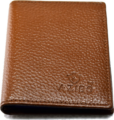 

Azibo Men Casual Tan Genuine Leather Card Holder(18 Card Slots)