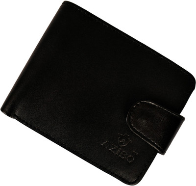 

Azibo Men Black Genuine Leather Wallet(6 Card Slots)