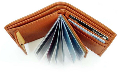 

Macberry Boys Tan Artificial Leather Wallet(8 Card Slots)