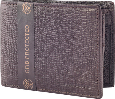 

FAWNLINK Men Brown Genuine Leather Wallet(7 Card Slots)