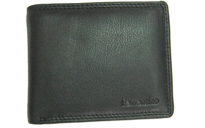 

farrentino Men Black Genuine Leather Wallet(9 Card Slots)