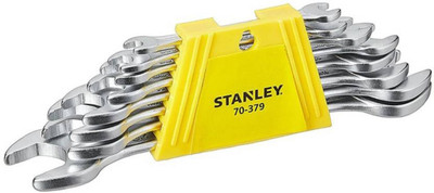 STANLEY 70-379E DOUBLE OPEN ENDED SPANNER SET Double Sided Open End Wrench(Pack of 8)