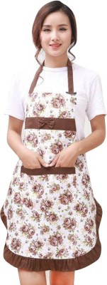 SYGA Polyester Home Use Apron - Free Size(Brown, Single Piece)
