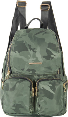 

Bazaar Pirates Camouflage Print Stylish 10 Backpack(Green), Green camouflage