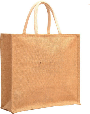 

AGGDA Plain Jute Burlap Large Size handbag Bag working office bag to carry Grocery or box files for office (Brown) Waterproof Lunch Bag(Brown, 20 L)
