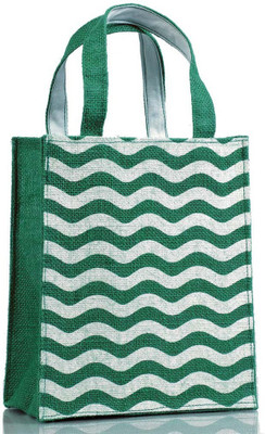 

H&B Jute Bag / Gift Bag / Shopping Bag / Lunch bag Waterproof Lunch Bag(Dark Green, 5 L)