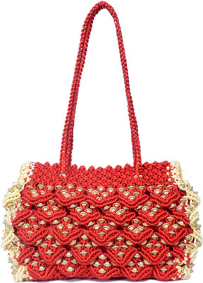

PAUL FASHION Women Designer Cord made Handbag -3(Red) Shoulder Bag(Red, 2 L)