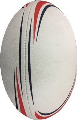 

Le Buckle Rugby Ball Rubber Rugby Ball - Size: (Pack of 1, Red, White