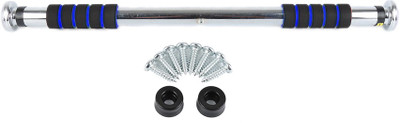 

NIRVA Health & Fitness Pull-up Bar(Black, Blue), Silver