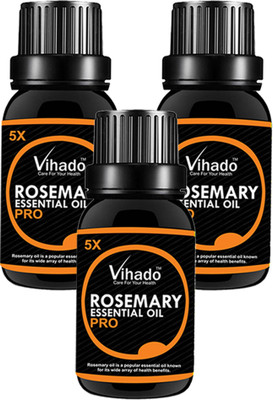 

VIHADO Rosemary Essential Oil 5X PRO (10 ML) (Pack of 3)(10 ml)