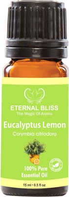 

Eternal Bliss Eucalyptus Lemon Essential Oil - Pure Natural Aromatherapy & Therapeutic Grade Oil For Skin Care & Hair Care Hair Oil (15 ML)(15 ml)