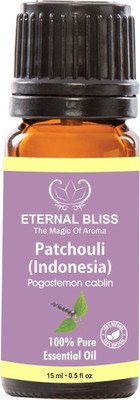 

Eternal Bliss Patchouli Indonesia Essential Oil - Pure Natural Aromatherapy & Therapeutic Grade Oil For Skin Care & Hair Care Hair Oil (15 ML)(15 ml)