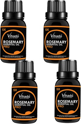 

VIHADO Pure Rosemary Essential Oil 5X FAST - Rosmarinus Officinalis - 25ML (Pack of 4)(25 ml)