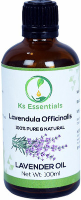 

Ks Essentials Pure & Natural Lavender Essential Oil (Lavendula Officinalis) (100ml )(100 ml)