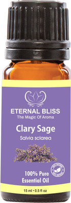 

Eternal Bliss Clary Sage Essential Oil - Pure Natural Aromatherapy & Therapeutic Grade Oil For Skin Care & Hair Care Hair Oil (15 ML)(15 ml)