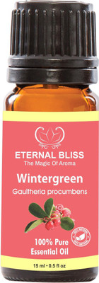 

Eternal Bliss Wintergreen Essential Oil - Pure Natural Aromatherapy & Therapeutic Grade Oil For Skin Care & Hair Care Hair Oil (15 ML)(15 ml)