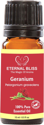 

Eternal Bliss Geranium Essential Oil - Pure Natural Aromatherapy & Therapeutic Grade Oil For Skin Care & Hair Care Hair Oil (15 ML)(15 ml)