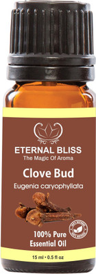 

Eternal Bliss Clove Bud Essential Oil - Pure Natural Aromatherapy & Therapeutic Grade Oil For Skin Care & Hair Care Hair Oil (15 ML)(15 ml)