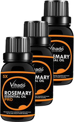 VIHADO Rosemary Essential Oil 5X FAST (15 ML) (Pack of 3)(15 ml)