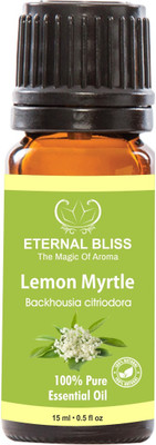 

Eternal Bliss Lemon Myrtle Essential Oil - Pure Natural Aromatherapy & Therapeutic Grade Oil For Skin Care & Hair Care Hair Oil (15 ML)(15 ml)