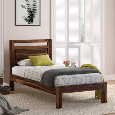 Flipkart Perfect Homes PureWood Sheesham Single Bed