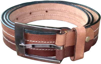

WalletLee Men Party Brown, Tan Genuine Leather Belt