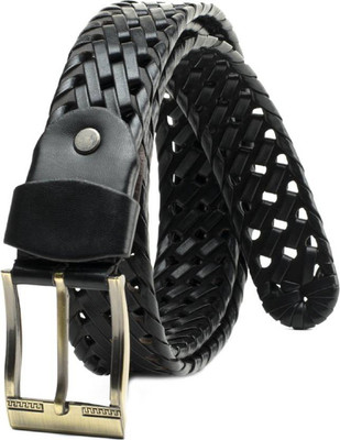 

JANNAT Men Casual Black Artificial Leather Belt