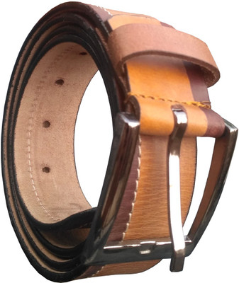 

JusTrack Men Formal Brown Genuine Leather Belt