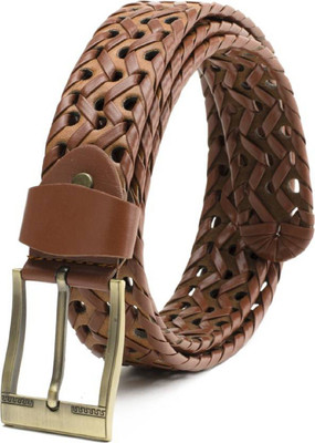 

JANNAT Men Casual Tan Artificial Leather Belt
