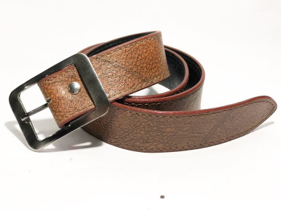 

LAER Men & Women Brown Artificial Leather Belt