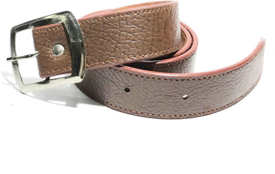 

LAER Men & Women Brown Artificial Leather Belt