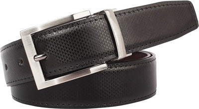

Saugat Traders Men Casual, Party, Formal, Evening Black Artificial Leather Reversible Belt