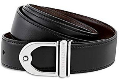 

NIRYAT INTERNATIONAL Men Black Genuine Leather Belt, Balck