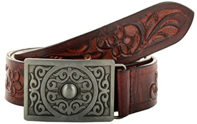 

Creative Crafts Men & Women Party Brown Genuine Leather Belt