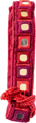 

Lambani Embroidery Women Party Red, Multicolor Fabric Belt, Multi