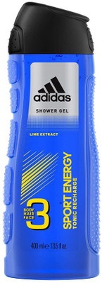 

ADIDAS Care 3-in-1 Body Wash Sport Energy 16 Fluid Ounce Body Wash, Face Wash, and Shampoo in One with Lime Extract(400 ml)
