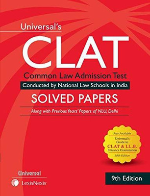 Universal's CLAT Solved Papers 29th Edition (alongwith previous years papers of NLU, Delhi)(English, Paperback, Universal)