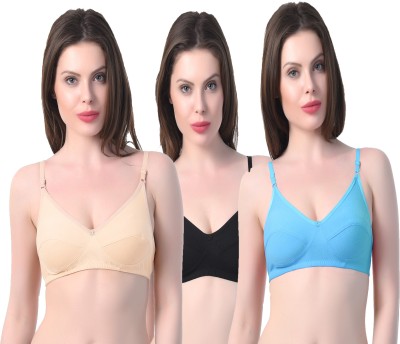 In Beauty by In Beauty Premiume Women T-Shirt Non Padded Bra(Multicolor)