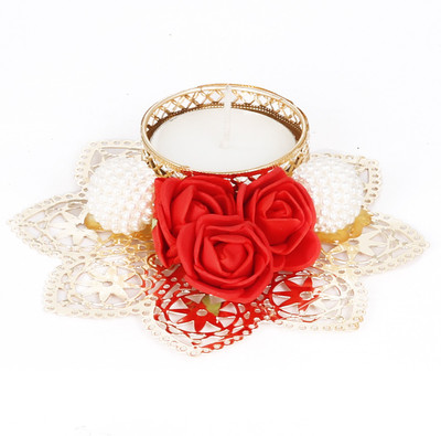 

Ambbi Collections Melamine Tealight Holder(Red, Pack of 1)