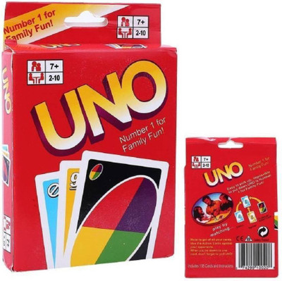 

My Online Retail Best Quality UNO Playing Flash Cards For Kids Party Table Fun Games (Multicolor)(Multicolor)