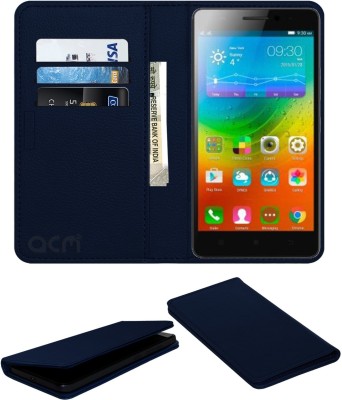 ACM Flip Cover for Lenovo A6010 Plus(Blue, Cases with Holder, Pack of: 1)