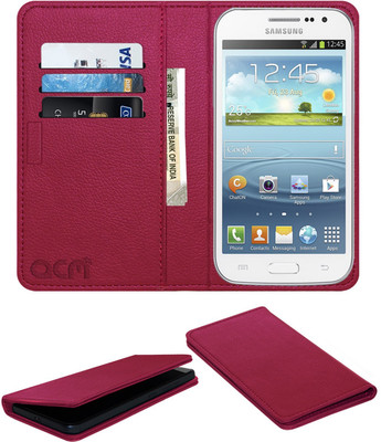 ACM Flip Cover for Samsung Galaxy Win Grand Quattro I8552(Pink, Cases with Holder)