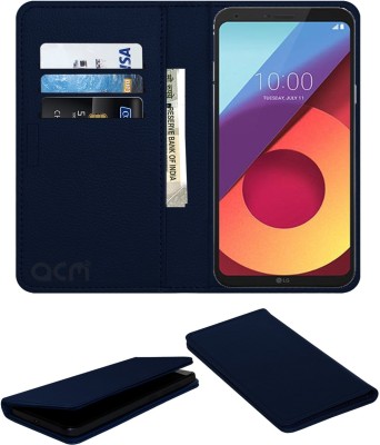 ACM Flip Cover for Lg Q6(Blue, Cases with Holder, Pack of: 1)