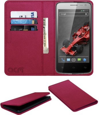 ACM Flip Cover for Lava Xolo Q700i(Pink, Cases with Holder, Pack of: 1)